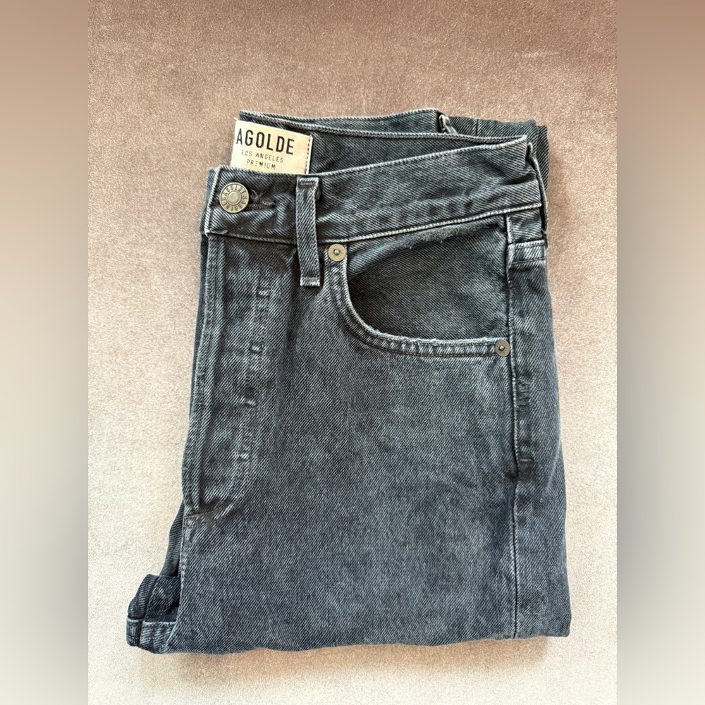 AGOLDE Black Straight-Leg Jeans – Worn Once, Like NEW! - Picture 7 of 10